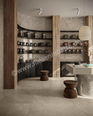  Sant Agostino Bergstone Sand 60x120 cm Bodenfliese / Wandfliese Matt Strukturiert Naturale CSABESA612 | 602197