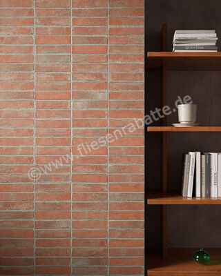  Sant Agostino Bit Cotto 5x20 cm Bodenfliese / Wandfliese Matt Strukturiert Naturale CSABITCT05 | 602416