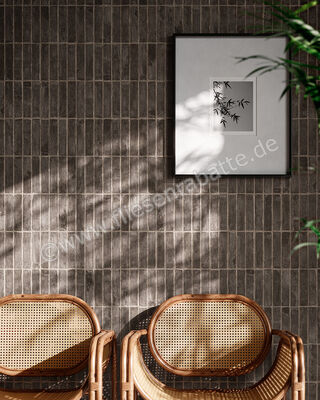  Sant Agostino Bit Moka 5x20 cm Bodenfliese / Wandfliese Matt Strukturiert Naturale CSABITMO05 | 602428