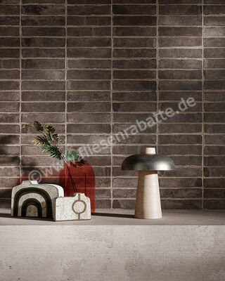  Sant Agostino Bit Moka 5x20 cm Bodenfliese / Wandfliese Matt Strukturiert Naturale CSABITMO05 | 602434