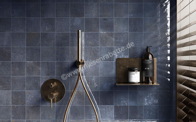  Sant Agostino Pixel Blue 10x10 cm Wandfliese Glänzend Strukturiert Lucida CSAPXBLL10 | 602761