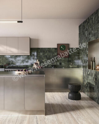  Sant Agostino Pixel Forest 10x10 cm Wandfliese Glänzend Strukturiert Lucida CSAPXFOL10 | 602782