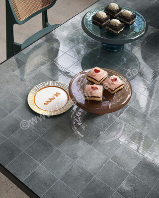  Sant Agostino Pixel Ocean 10x10 cm Wandfliese Glänzend Strukturiert Lucida CSAPXOCL10 | 602785