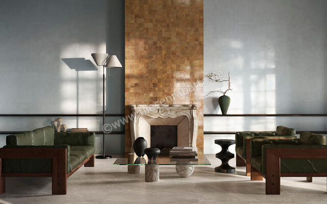  Sant Agostino Pixel Sienna 10x10 cm Wandfliese Glänzend Strukturiert Lucida CSAPXSIL10 | 602791