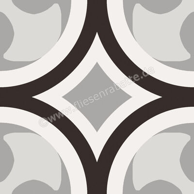  Sant Agostino Patchwork B W 01 20x20 cm Bodenfliese / Wandfliese Matt Eben Naturale CSAPBW0120 | 602797