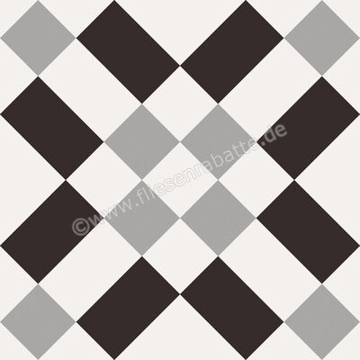  Sant Agostino Patchwork B W 02 20x20 cm Bodenfliese / Wandfliese Matt Eben Naturale CSAPBW0220 | 602800