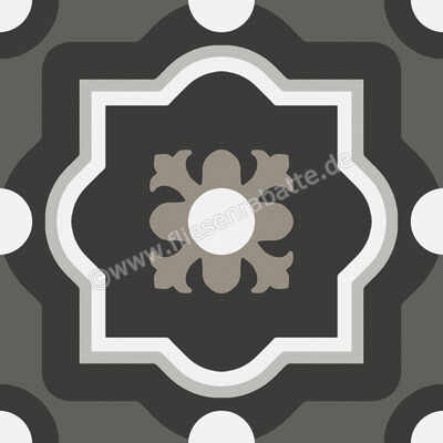  Sant Agostino Patchwork B W 04 20x20 cm Bodenfliese / Wandfliese Matt Eben Naturale CSAPBW0420 | 602806