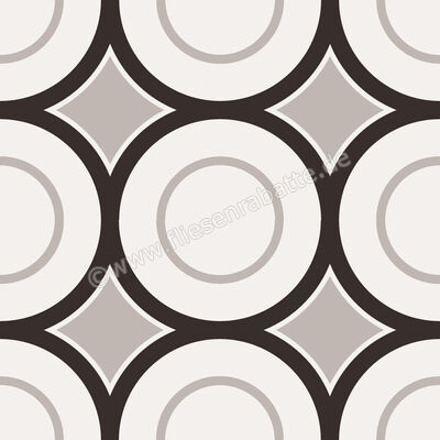  Sant Agostino Patchwork B W 05 20x20 cm Bodenfliese / Wandfliese Matt Eben Naturale CSAPBW0520 | 602809