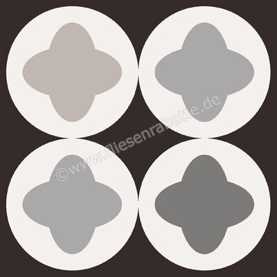  Sant Agostino Patchwork B W Mix 20x20 cm Bodenfliese / Wandfliese Matt Eben Naturale CSAPBWMX20 | 602836