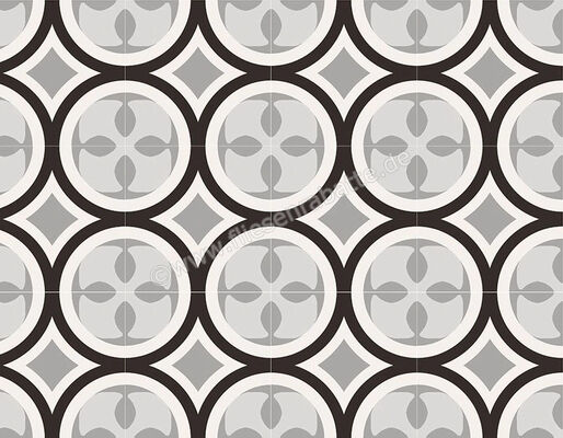  Sant Agostino Patchwork B W 01 20x20 cm Bodenfliese / Wandfliese Matt Eben Naturale CSAPBW0120 | 602935