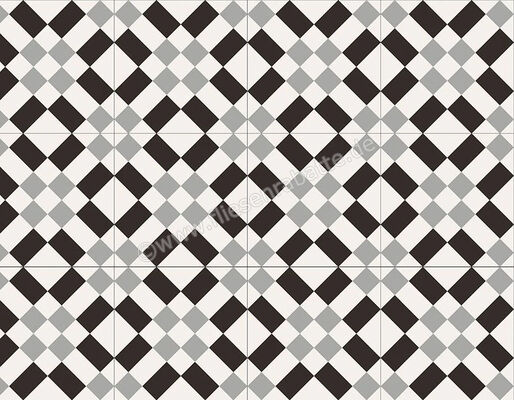  Sant Agostino Patchwork B W 02 20x20 cm Bodenfliese / Wandfliese Matt Eben Naturale CSAPBW0220 | 602938