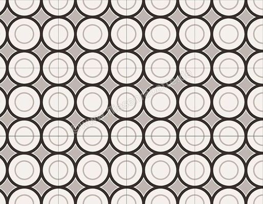  Sant Agostino Patchwork B W 05 20x20 cm Bodenfliese / Wandfliese Matt Eben Naturale CSAPBW0520 | 602947