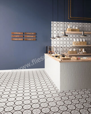  Sant Agostino Patchwork B W 01 20x20 cm Bodenfliese / Wandfliese Matt Eben Naturale CSAPBW0120 | 603130