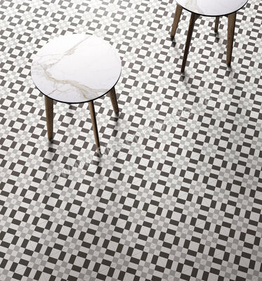  Sant Agostino Patchwork B W 02 20x20 cm Bodenfliese / Wandfliese Matt Eben Naturale CSAPBW0220 | 603133