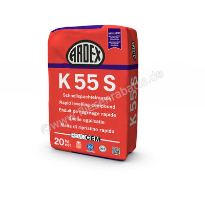  Ardex K 55 S Schnellspachtelmasse REVOCEM Technologie 20 kg Foliensack 44840 | 604117