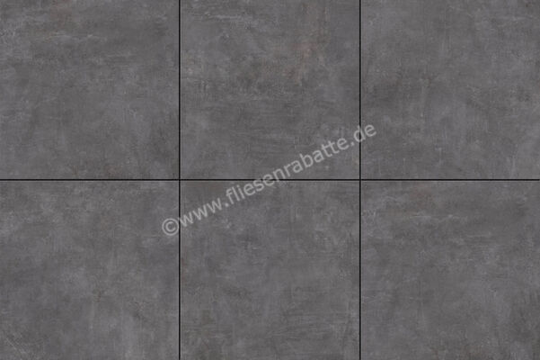  ceramicvision Athena Beton Outdoor Anthrazit 80x80x2 cm Terrassenplatte 2cm Matt Strukturiert Naturale CV4000248 | 605101