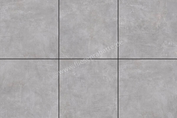  ceramicvision Athena Beton Outdoor Grau 60x60x2 cm Terrassenplatte 2cm Matt Strukturiert Naturale CV4000240 | 605173