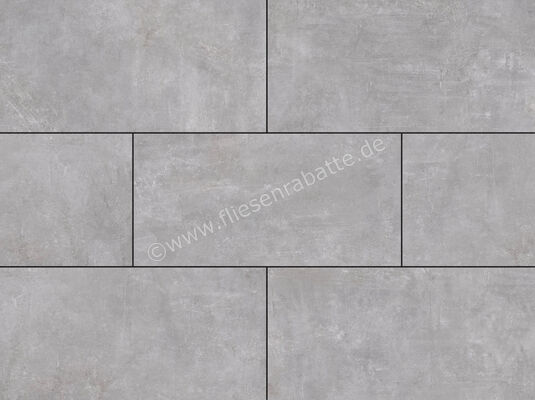  ceramicvision Athena Beton Outdoor Grau 40x80x3 cm Terrassenplatte 3cm Matt Strukturiert Naturale CV4003146 | 605215