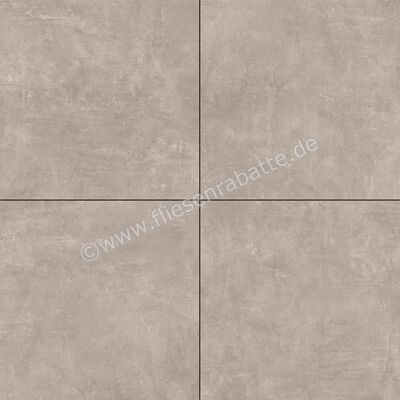  ceramicvision Athena Beton Outdoor Taupe 80x80x2 cm Terrassenplatte 2cm Matt Strukturiert Naturale CV4000245 | 605305