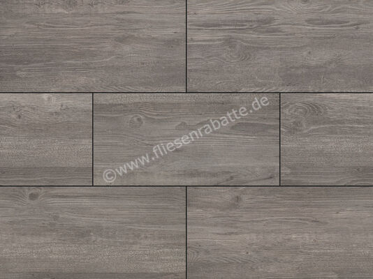  ceramicvision Athena Holz Outdoor Grau 40x80x3 cm Terrassenplatte 3cm Matt Strukturiert Naturale CV4003163 | 605377