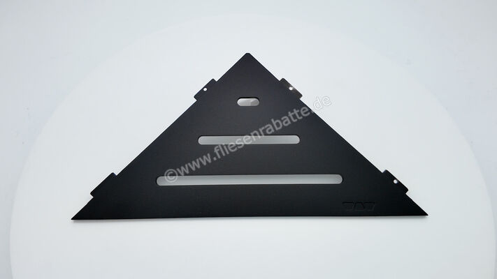  Schlüter Systems SHELF-E-S1 Wand-Ablagesystem Wave Aluminium MGS - strukturbeschichtet graphitschwarz H&ouml;he: 210 mm Breite: 210 mm SES1D10MGS | 605791