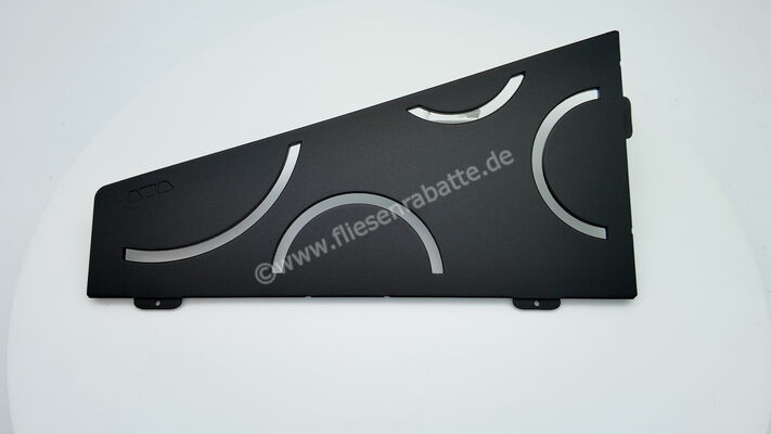  Schlüter Systems SHELF-E-S3 Wand-Ablagesystem Curve Aluminium MGS - strukturbeschichtet graphitschwarz H&ouml;he: 154 mm Breite: 295 mm SES3D6MGS | 605809