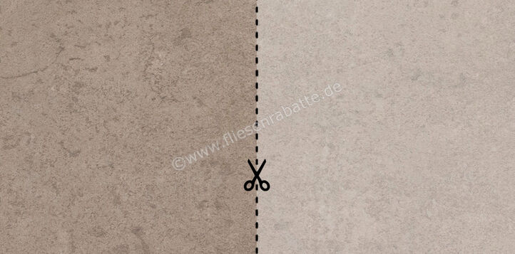  ceramicvision Athena Stein Outdoor Beige 40x40x2 cm Terrassenplatte Schnittmuster Matt Strukturiert Naturale CV4000198 SM | 608473