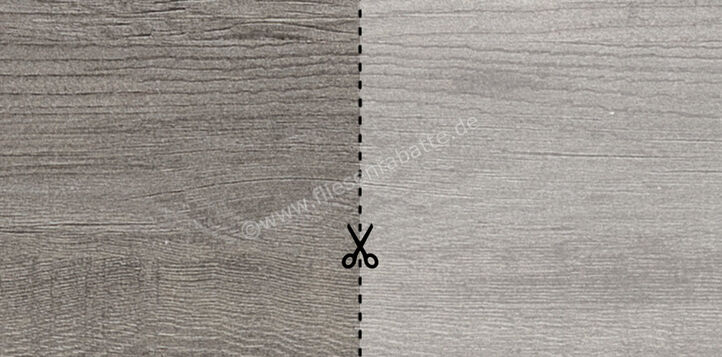  ceramicvision Athena Holz Outdoor Grau 40x40x2 cm Terrassenplatte Schnittmuster Matt Strukturiert Naturale CV4000210 SM | 608476