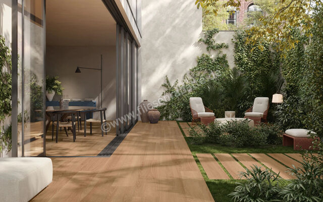  Sant Agostino Gracewood Outdoor Natural 30x120x2 cm Terrassenplatte AS 2.0 Matt Eben Antiscivolo CSAGWNA230 | 610444