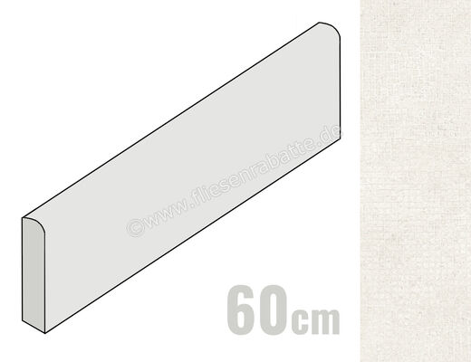  Sant Agostino Novart Light 7.3x60 cm Sockel Matt Strukturiert Naturale CSABNOLI60 | 611458