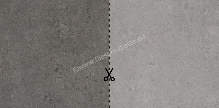  ceramicvision Athena Stein Outdoor Anthrazit-Grau 40x40x2 cm Terrassenplatte Schnittmuster Matt Strukturiert Naturale CV4000195 SM | 613453