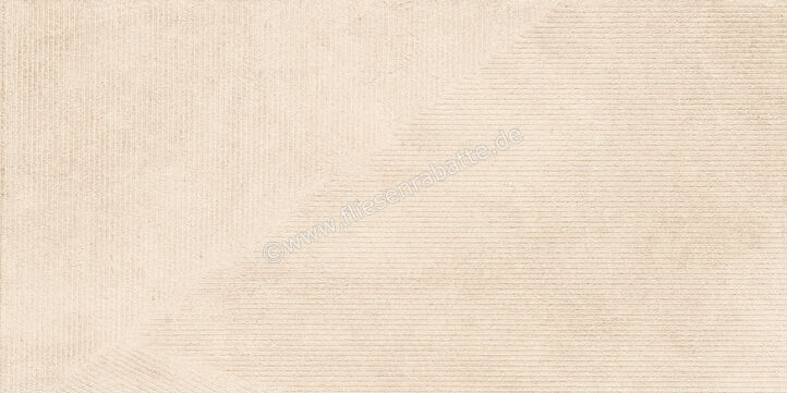  Sant Agostino Iro Ivory 60x120 cm Wandfliesen Decor Stripe Matt Strukturiert Naturale CSAISTIV12 | 617191