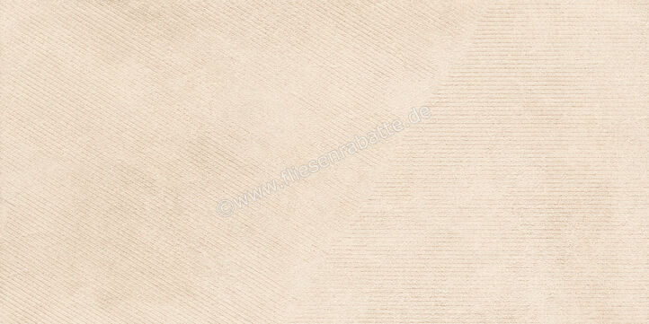  Sant Agostino Iro Ivory 60x120 cm Wandfliesen Decor Stripe Matt Strukturiert Naturale CSAISTIV12 | 617194