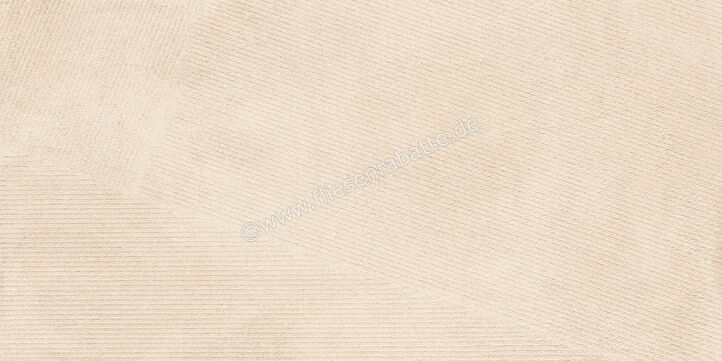  Sant Agostino Iro Ivory 60x120 cm Wandfliesen Decor Stripe Matt Strukturiert Naturale CSAISTIV12 | 617197