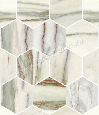 Sant Agostino Star Marble Emerald 30x34.5 cm Mosaik Maxi Class Glänzend Eben Krystal CSAMCMEK34 | 618325