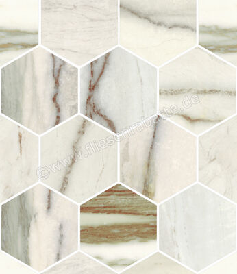  Sant Agostino Star Marble Emerald 30x34.5 cm Mosaik Maxi Class Glänzend Eben Krystal CSAMCMEK34 | 618328