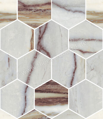  Sant Agostino Star Marble Indigo 30x34.5 cm Mosaik Maxi Class Glänzend Eben Krystal CSAMCMNK34 | 618343