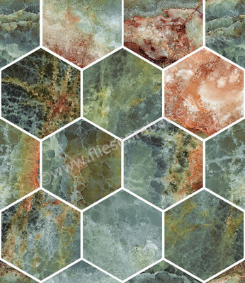  Sant Agostino Star Onyx Emerald 30x34.5 cm Mosaik Maxi Class Glänzend Eben Krystal CSAMCOEK34 | 618373