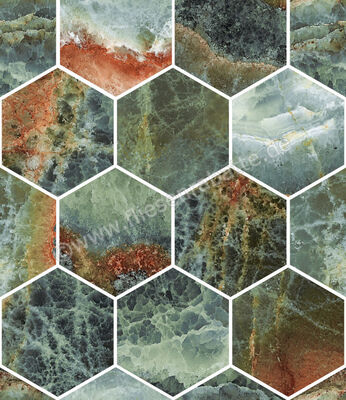  Sant Agostino Star Onyx Emerald 30x34.5 cm Mosaik Maxi Class Glänzend Eben Krystal CSAMCOEK34 | 618379