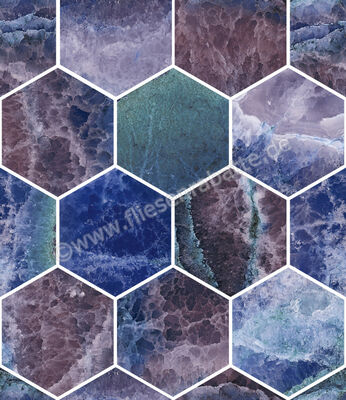  Sant Agostino Star Onyx Purple 30x34.5 cm Mosaik Maxi Class Glänzend Eben Krystal CSAMCOUK34 | 618406