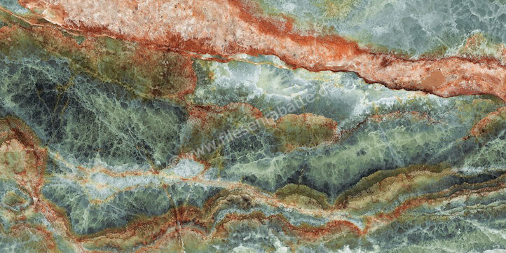  Sant Agostino Star Onyx Emerald 60x120 cm Bodenfliese / Wandfliese Glänzend Eben Krystal CSASOEMK12 | 618838