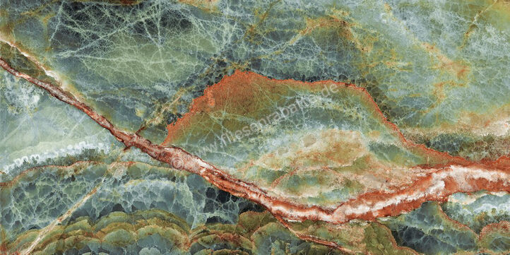  Sant Agostino Star Onyx Emerald 60x120 cm Bodenfliese / Wandfliese Glänzend Eben Krystal CSASOEMK12 | 618850