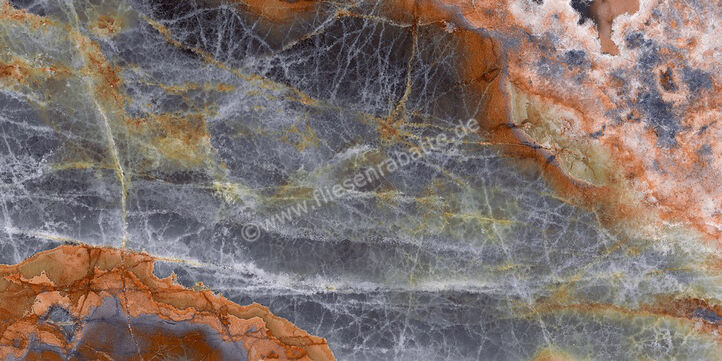  Sant Agostino Star Onyx Indigo 60x120 cm Bodenfliese / Wandfliese Glänzend Eben Krystal CSASOINK12 | 618925