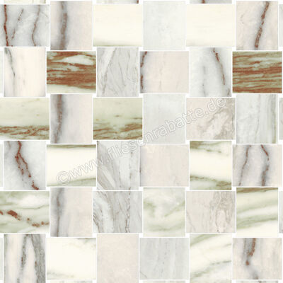  Sant Agostino Star Marble Emerald 30x30 cm Mosaik 5x5 Matt Eben Naturale CSASTMEM30 | 619048