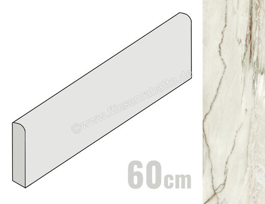 Sant Agostino Star Marble Emerald 7.3x60 cm Sockel Matt Eben Naturale CSABSMEM60 | 619081