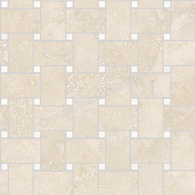 Sant Agostino Via Appia Ivory 30x30 cm Mosaik Rete Glänzend Eben Krystal CSAREAIK30 | 620968