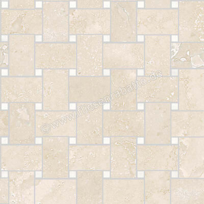  Sant Agostino Via Appia Ivory 30x30 cm Mosaik Rete Glänzend Eben Krystal CSAREAIK30 | 620971