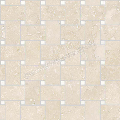  Sant Agostino Via Appia Ivory 30x30 cm Mosaik Rete Glänzend Eben Krystal CSAREAIK30 | 620977