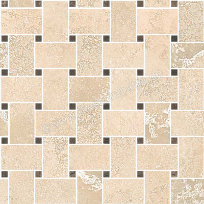  Sant Agostino Via Appia Beige 30x30 cm Mosaik Rete Glänzend Eben Krystal CSAREABK30 | 620980