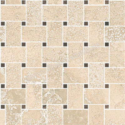  Sant Agostino Via Appia Beige 30x30 cm Mosaik Rete Glänzend Eben Krystal CSAREABK30 | 620983